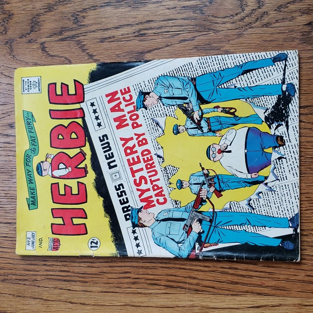 Vintage 60s Herbie No. 2 American Comics Group Comic Book